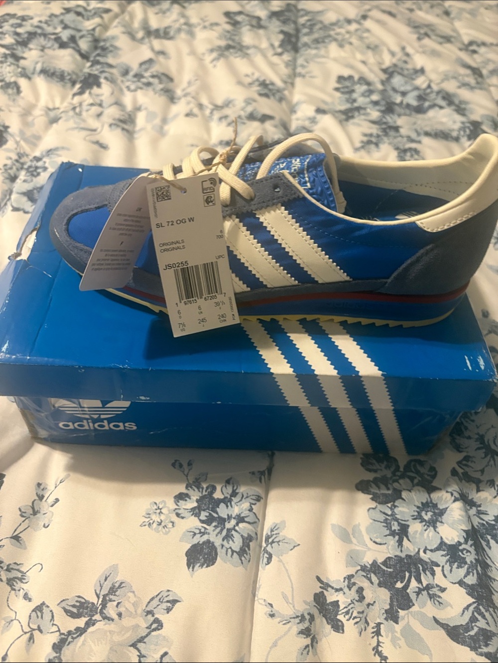 adidas SL 72 OG W Blue with White Stripes